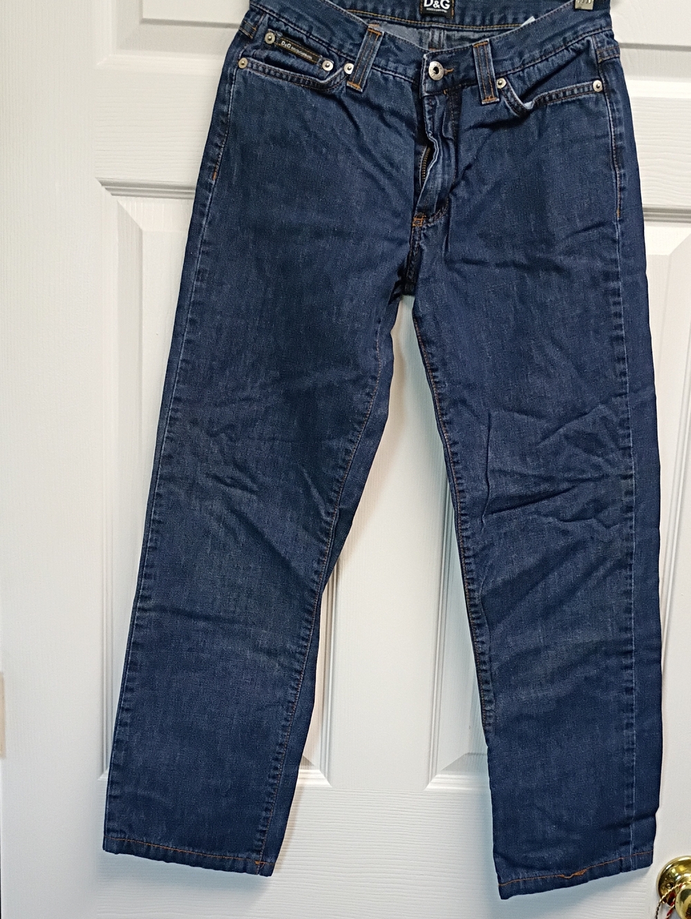 D&G Women’s Dark Blue Straight-Leg Jeans